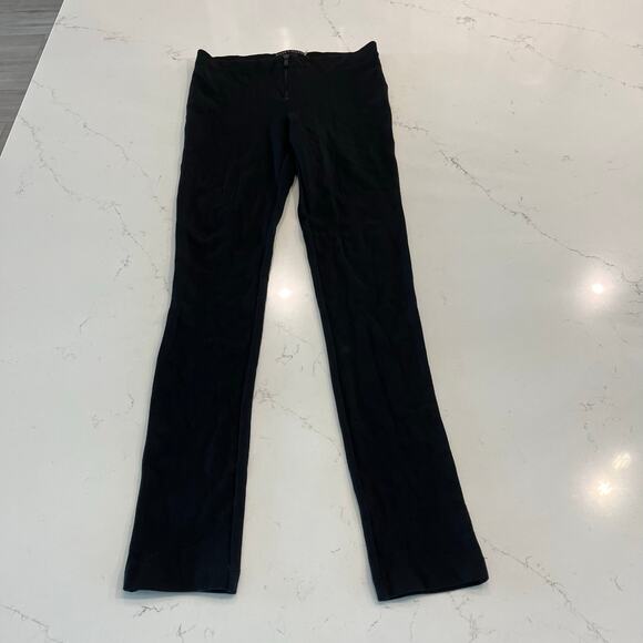 alice + olivia Front Zip Black Leggings size 4 - Picture 2 of 10